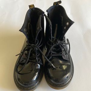 Little Kid's Size 13 Black Patent Leather Doc Martens